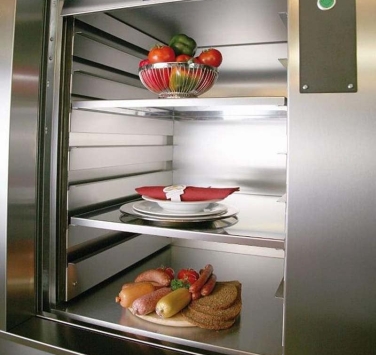 Thang máy tải thực phẩm từ 150kg bảo hàng 12 tháng